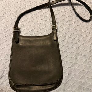 🖤 Vintage Coach Black Leather Crossbody Bag (Made in USA)